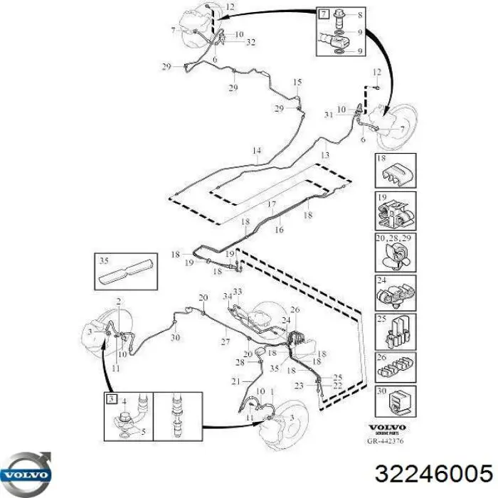 Шланг тормозной передний, левый ABS SL1240 цена, от 27.05 USD