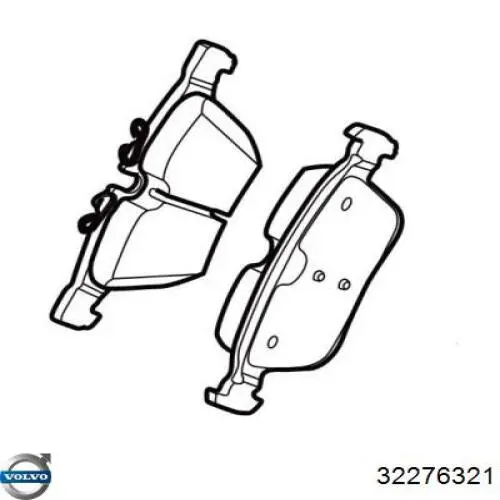 32276321 Volvo Колодки передние