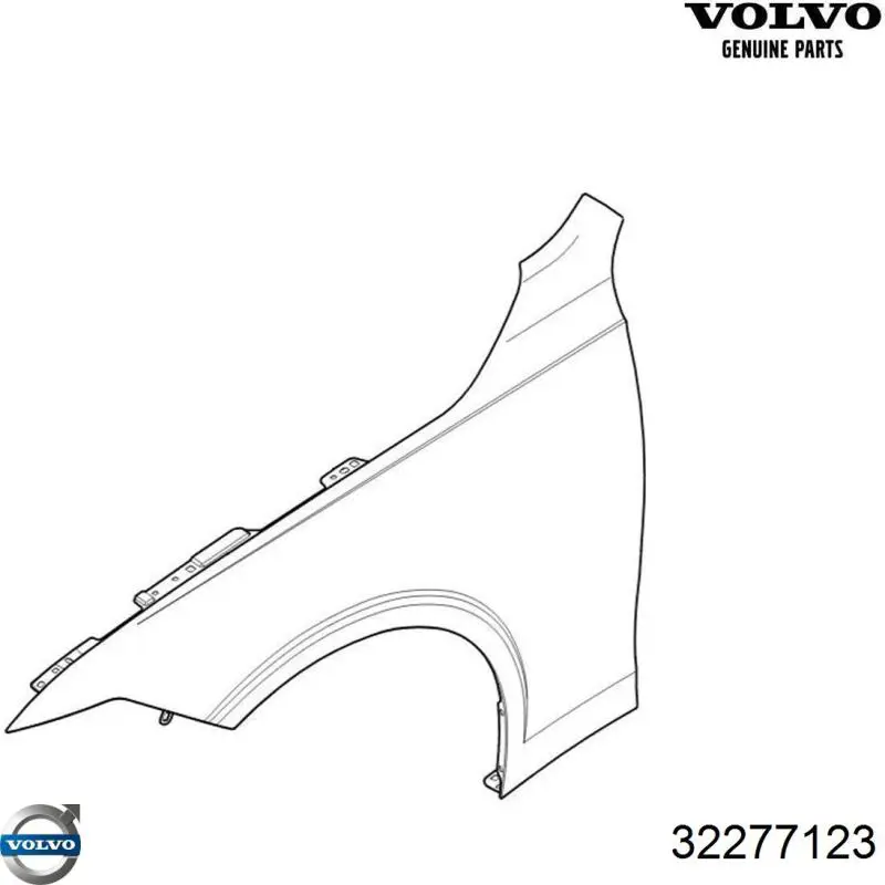 Купить 32277123 Volvo Крыло переднее правое