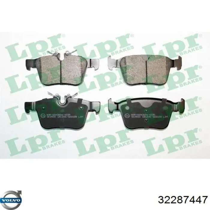 Задние тормозные колодки 32287447 Volvo