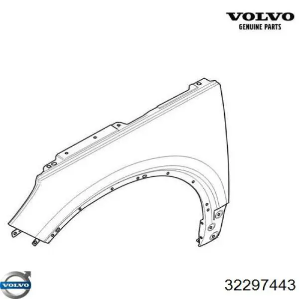 32297443 Volvo Переднее левое крыло