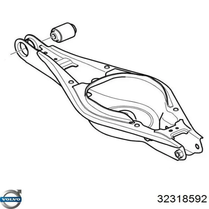 Купить 32318592 Volvo Амортизатор под капот