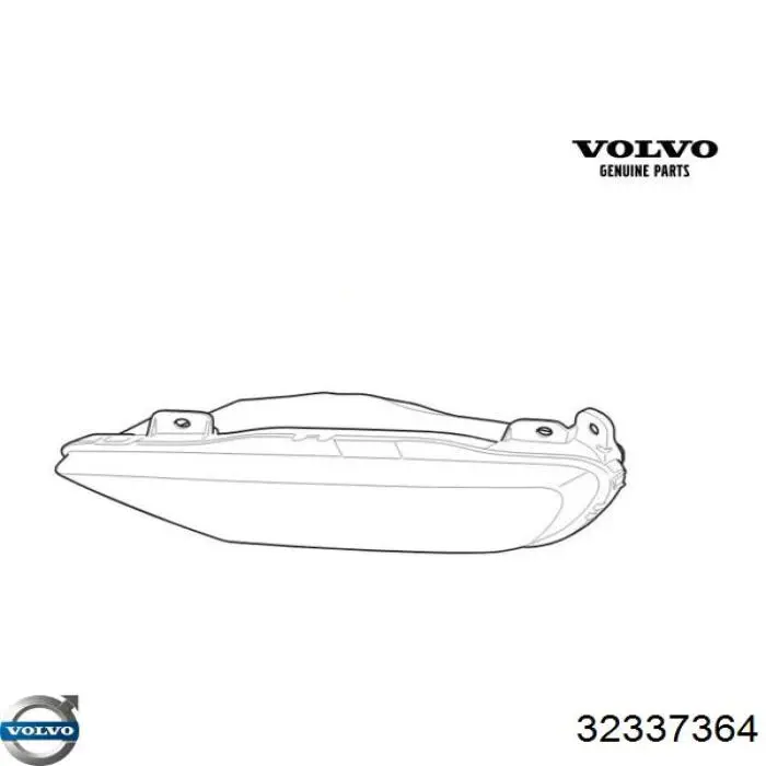Фара противотуманная левая 32337364 Volvo