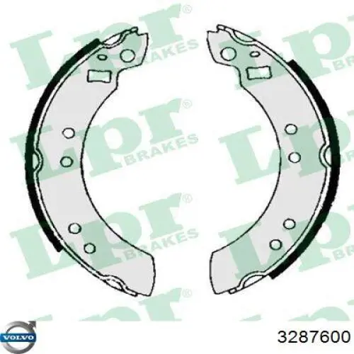 Задние барабанные колодки 3287600 Volvo