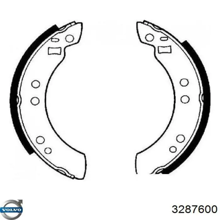 3287600 Volvo Барабанные тормозные колодки