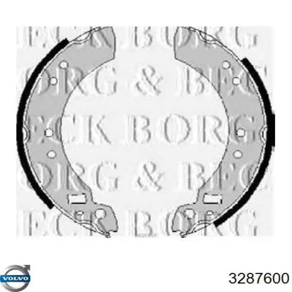 Купить 3287600 Volvo Задние барабанные тормозные колодки