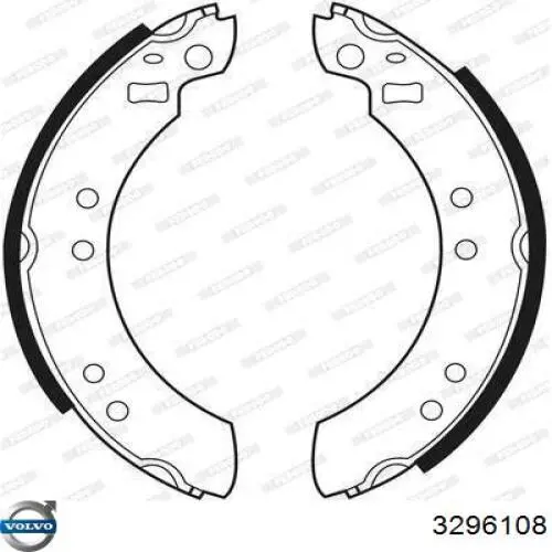 Купить 3296108 Volvo Тормозной барабан