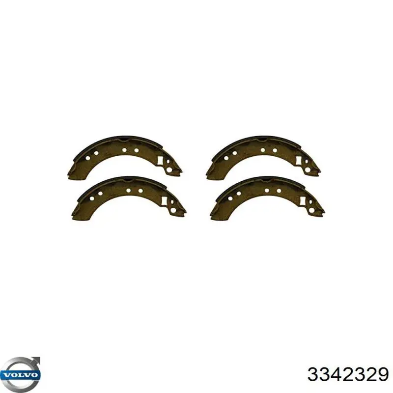3342329 Volvo Барабанные тормозные колодки