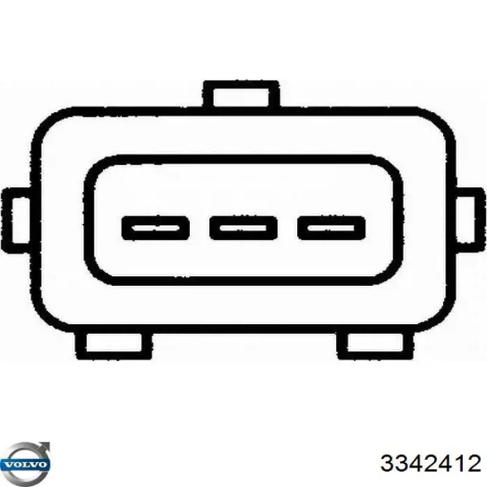3342412 Volvo датчик положения дроссельной заслонки (потенциометр)