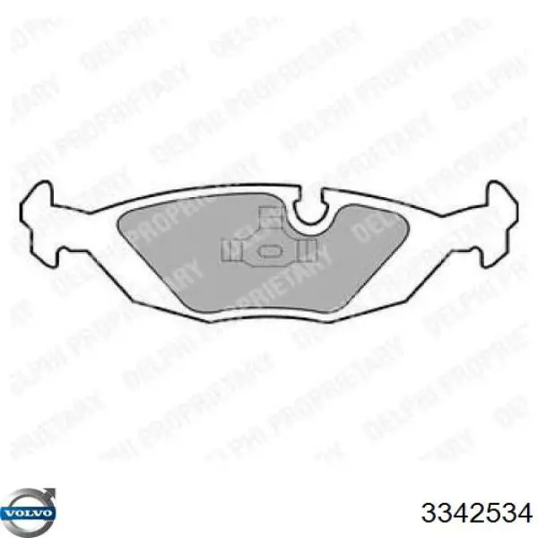 Колодки дисковые  Volvo 3342534 цена, от 16.98 USD