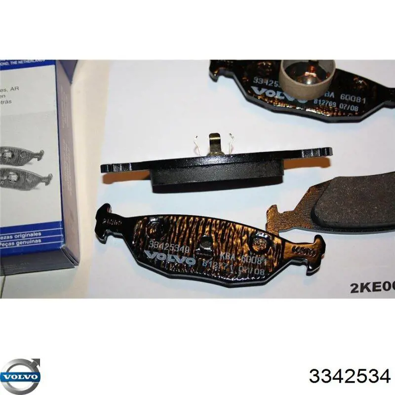 3342534 Volvo Колодки тормозные дисковые комплект