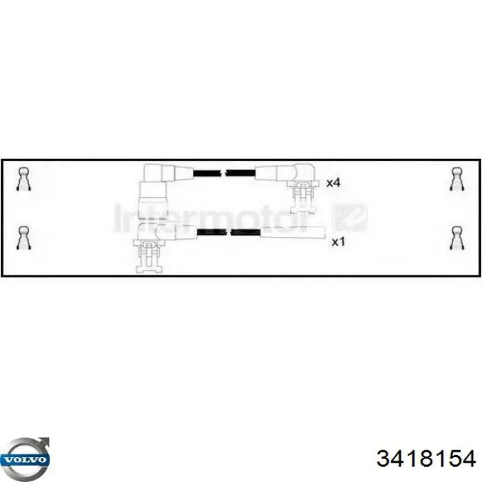 3418154 Volvo Провода высоковольтные