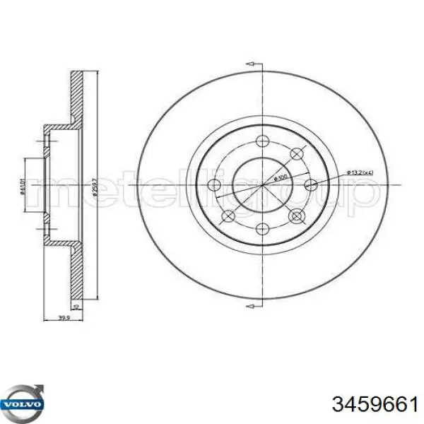 Купить 3459661 Volvo Ротор тормозной