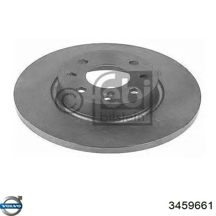 Передние тормозные диски 3459661 Volvo
