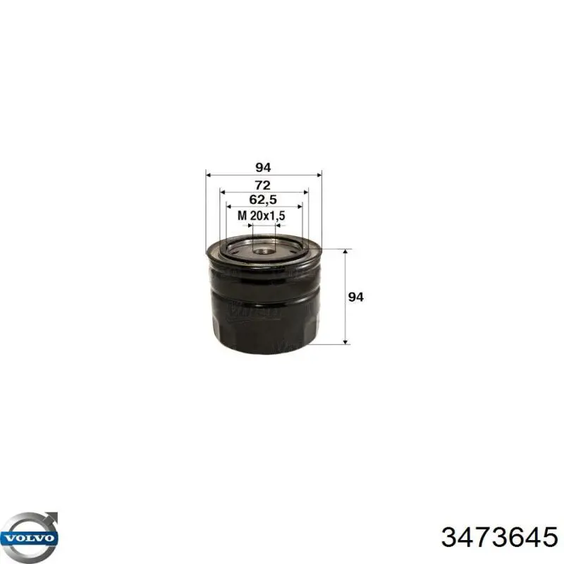 Фильтр очистки масла центробежный Volvo 3473645 цена, от 7.16 USD