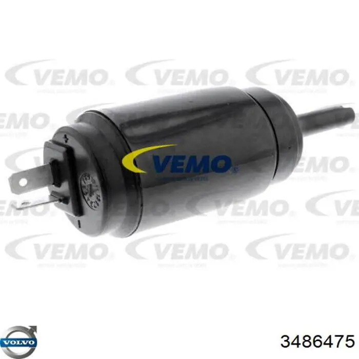 3486475 Volvo насос-мотор омывателя фар