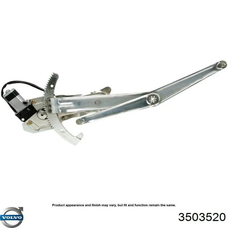 Механизм стеклоподъемника передней левой двери на Volvo 740  744