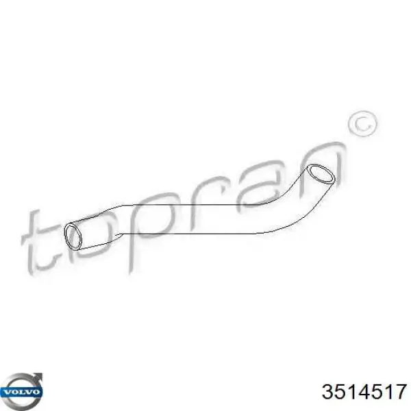 Шланг радиатора охлаждения Volvo 3514517 цена, от 9.77 USD