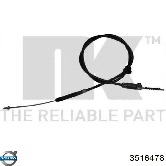 Купить 3516478 Volvo Передний трос ручника