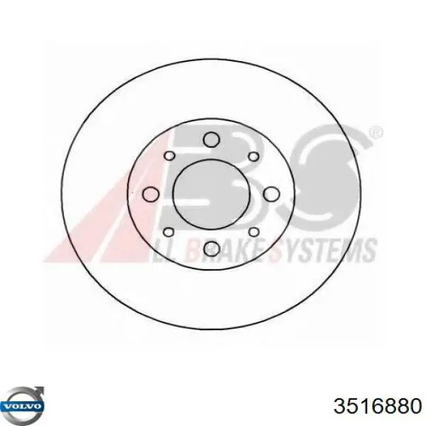 Передние тормозные диски 3516880 Volvo