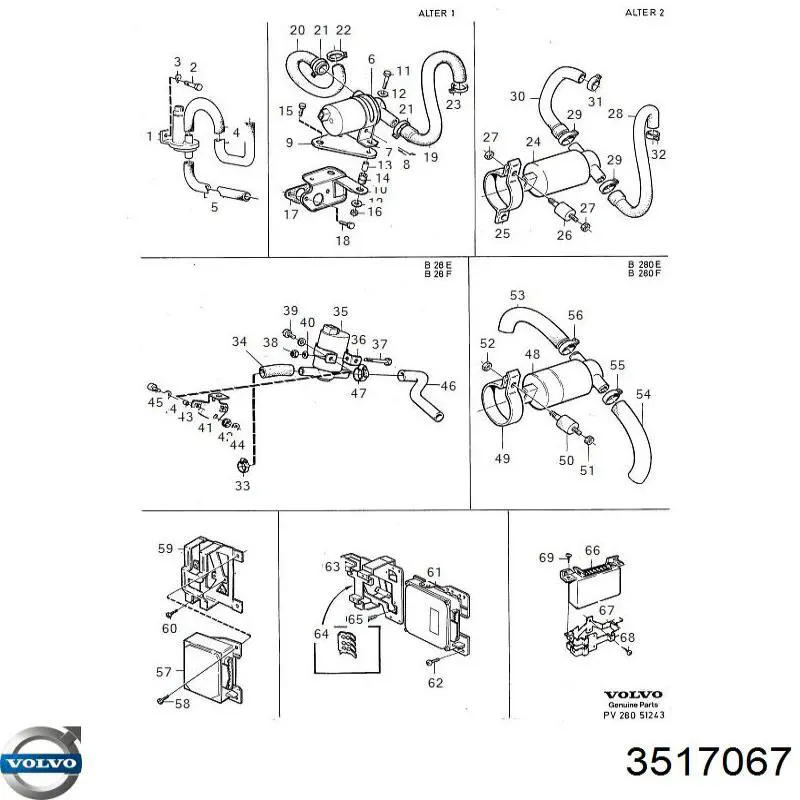 Клапан холостого хода Volvo 3517067 цена, от 99.21 USD