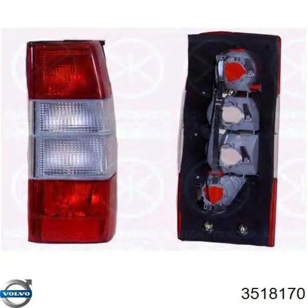 Фонари задние на Volvo 740  744