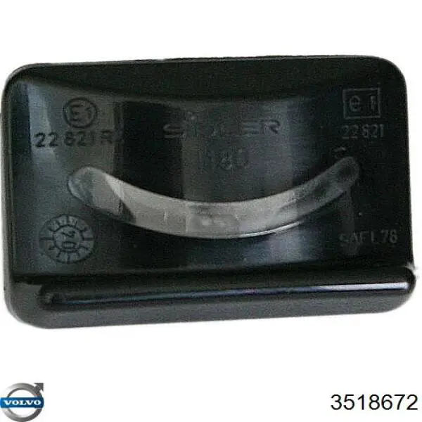 3518672 Volvo Фонарь освещения номера