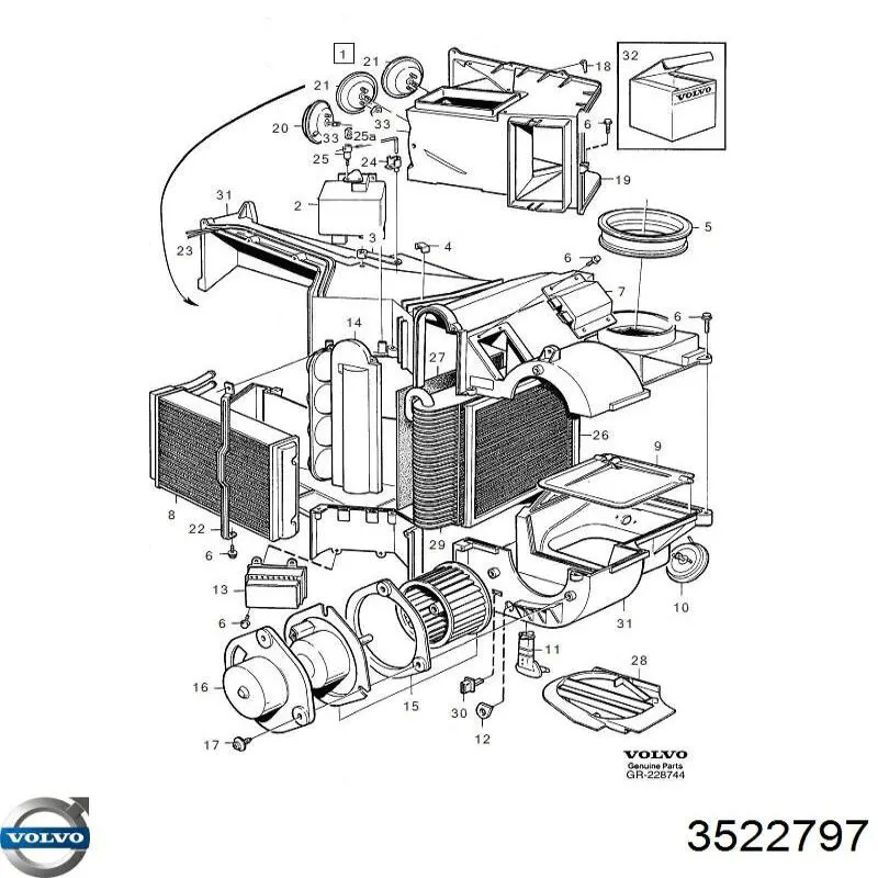 Купить 3522797 Volvo 
