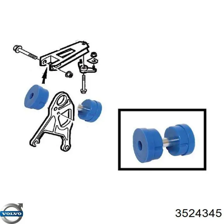 Верхняя опора двигателя 3524345 Volvo