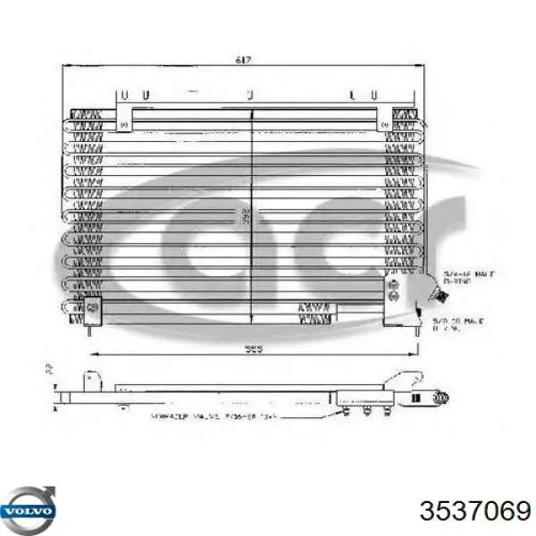 Конденсатор кондиционера Volvo 740 седан (744) (1983 - 1992) цена, от 498.42 USD