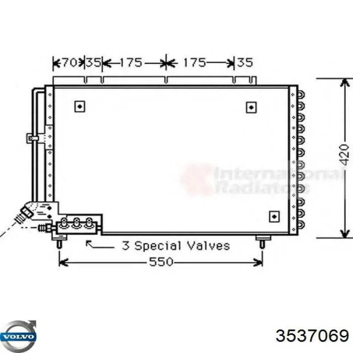 Конденсатор на Volvo 740  744