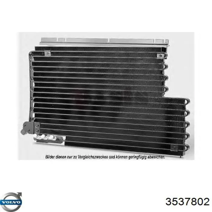 3537802 Volvo radiador de aparelho de ar condicionado