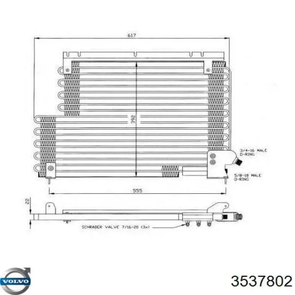 3537802 Volvo Конденсатор