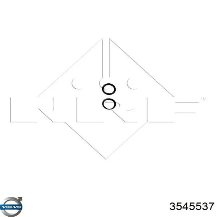 Радиатор печки (отопителя) Volvo 3545537 цена, от 38.63 USD