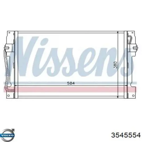 Ресивер кондиционера Volvo 3545554