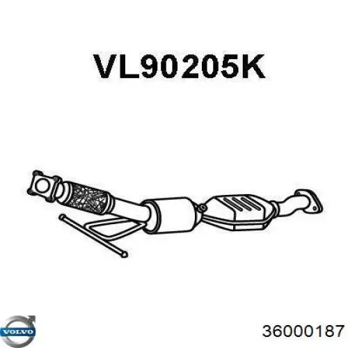 36000187 Volvo Конвертор-катализатор