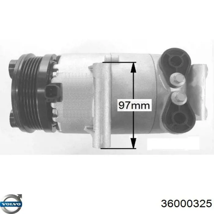 Компрессор системы кондиционирования Volvo 36000325 цена, от 149.50 USD
