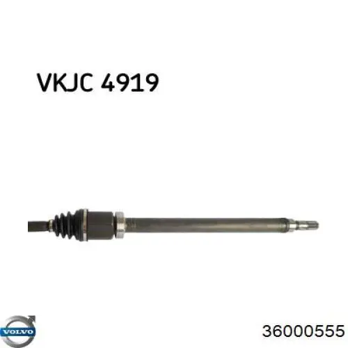 Правая полуось 36002452 Volvo