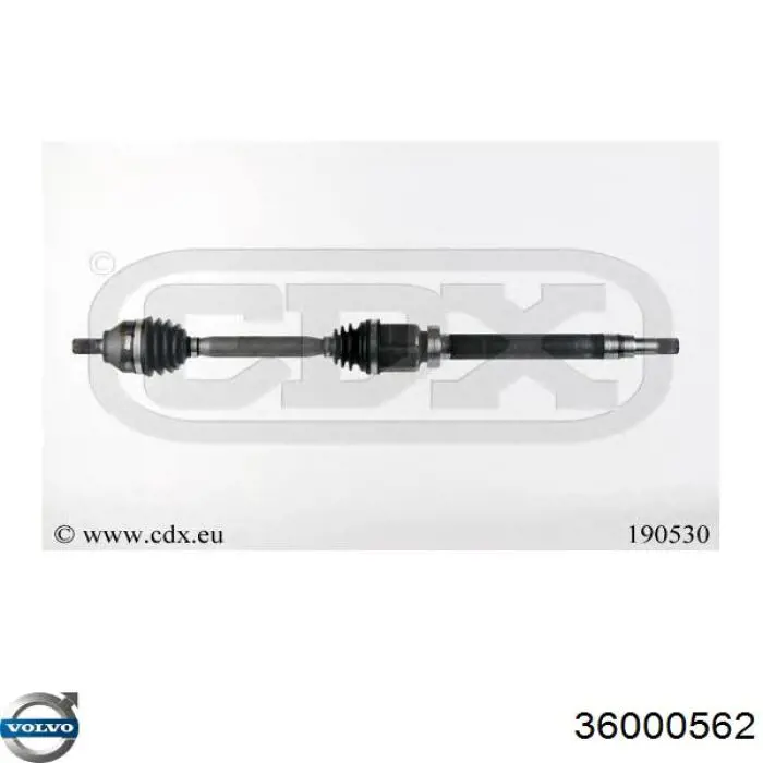 Правая полуось 36000562 Volvo