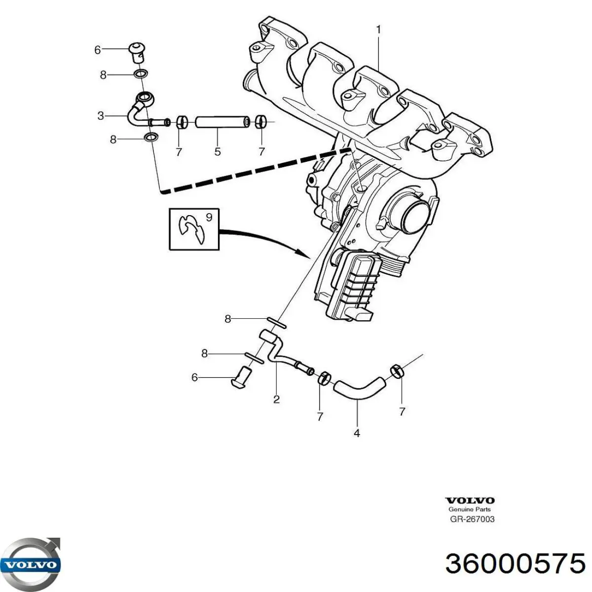 Турбина 36000575 Volvo