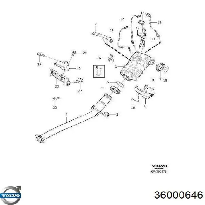 Купить 36000646 Volvo Сажевый фильтр дпф