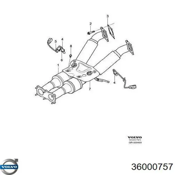  Volvo 36000757 цена, от 2521.31 USD