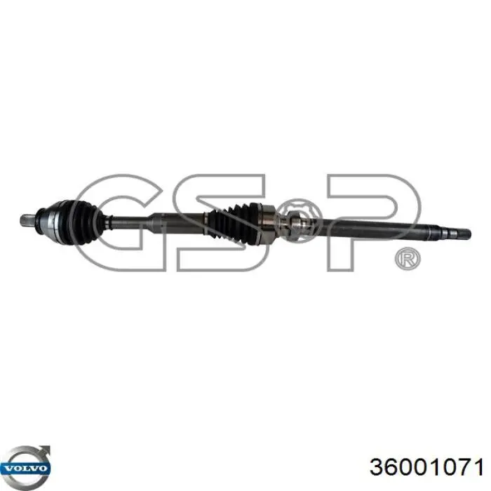 Привод передний правый Volvo 36001071 цена, от 168.73 USD