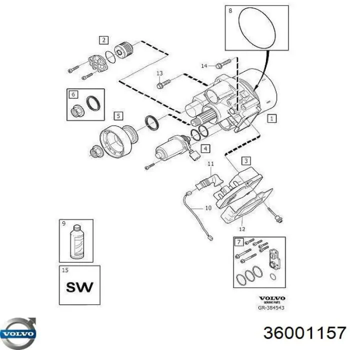  Volvo 36001157 цена, от 437.36 USD
