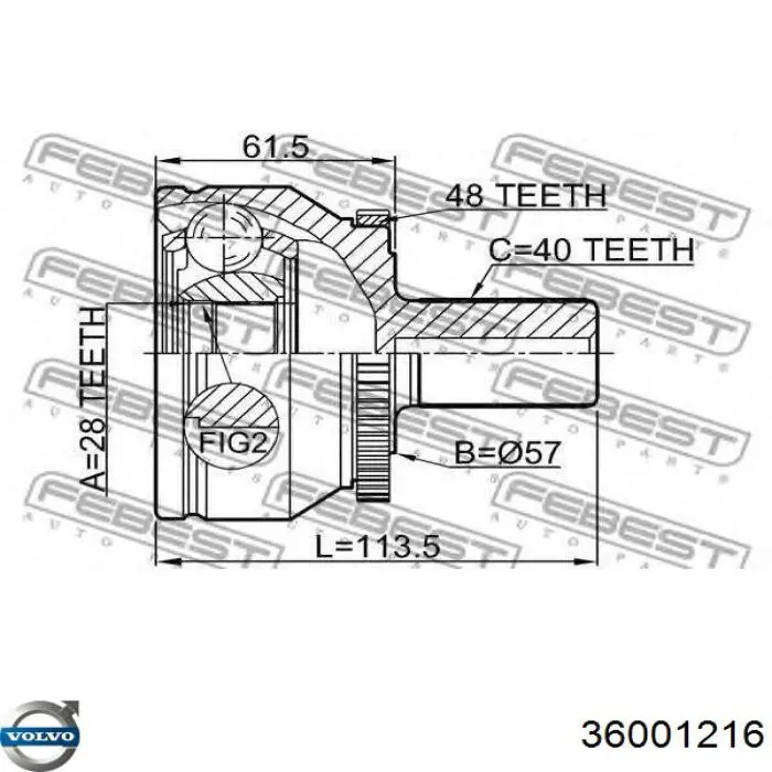 Привод передний левый Q-fix Q1311634 цена, от 202.45 USD