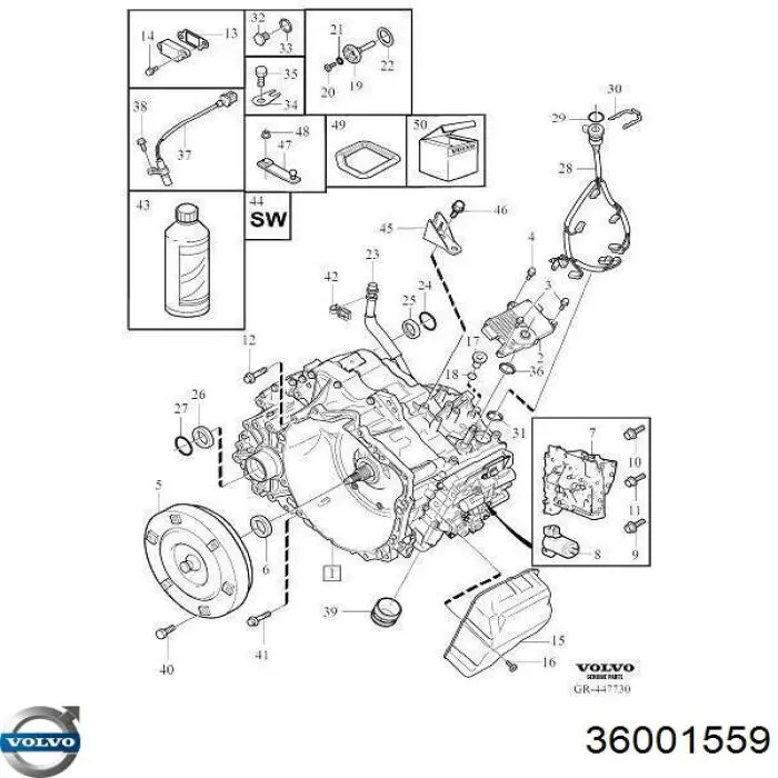 36001559 Volvo Автоматическая коробка передач