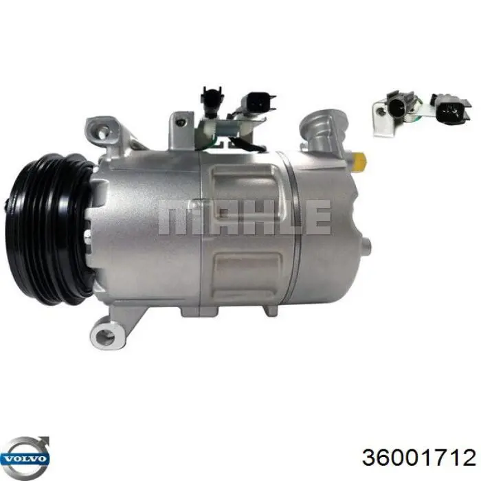 Компрессор кондиционера 36001712 Volvo