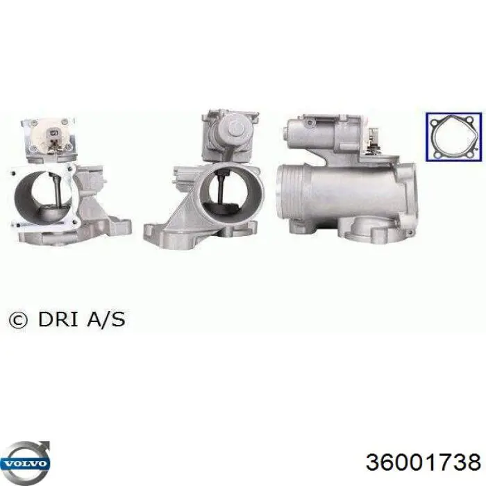 Приборы управления системы рециркуляции Volvo 36001738 цена, от 238.28 USD