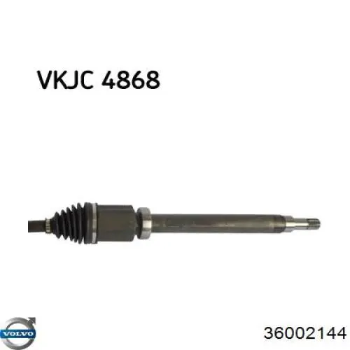 36002144 Volvo Полуось передняя, правая