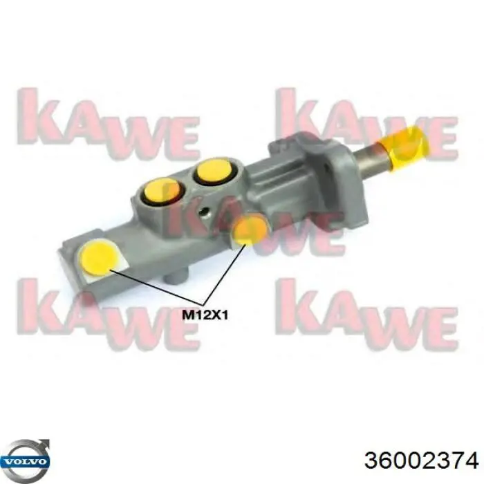 Цилиндр главный тормоза (гидротормозов) Volvo 36002374 цена, от 60.66 USD
